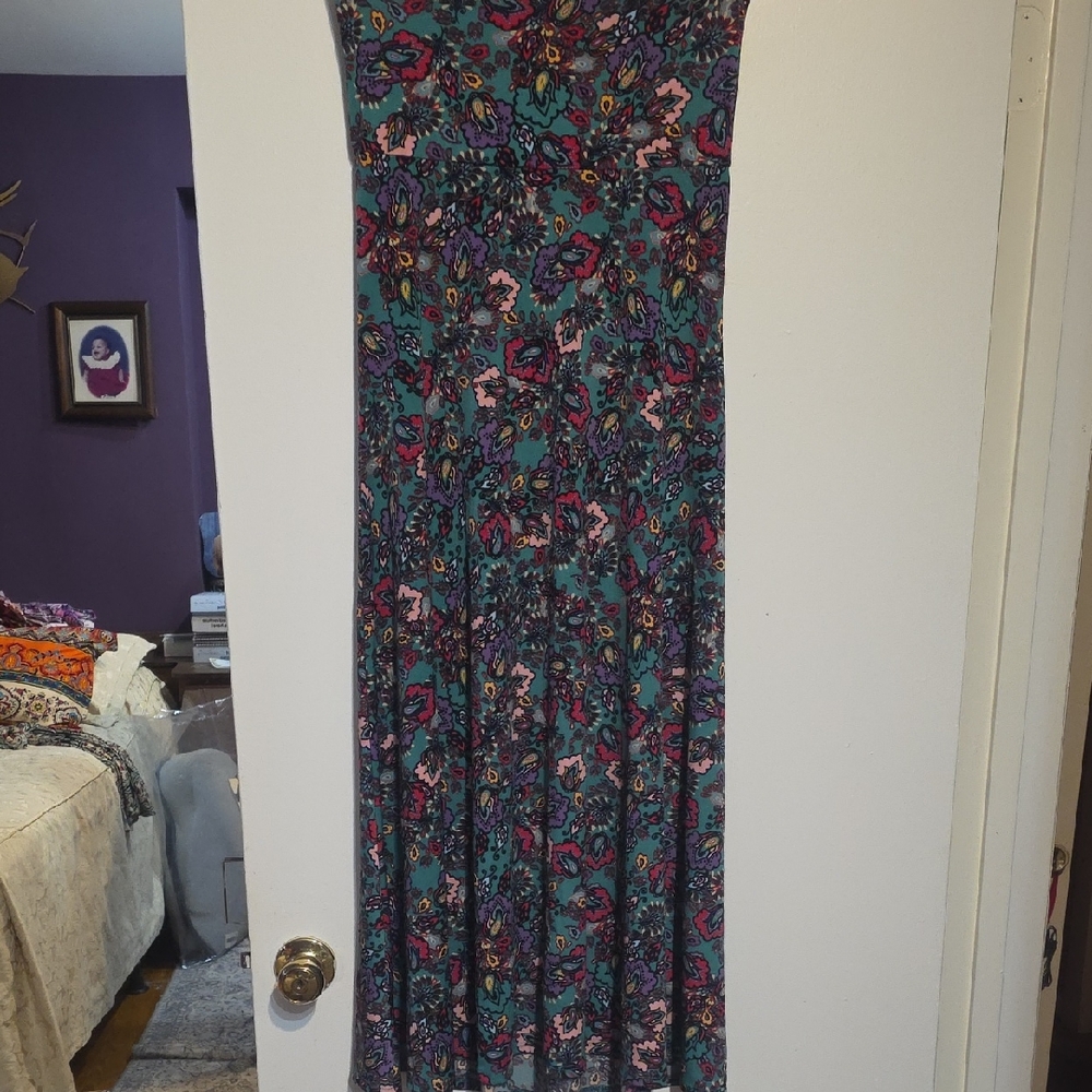 LuLaRoe Floral Multicolor Women's Maxi Skirt